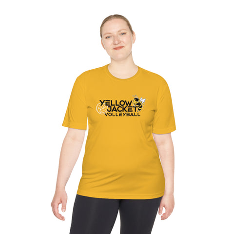 Yellow Jacket Volleyball - Adult Unisex Moisture Wicking Tee