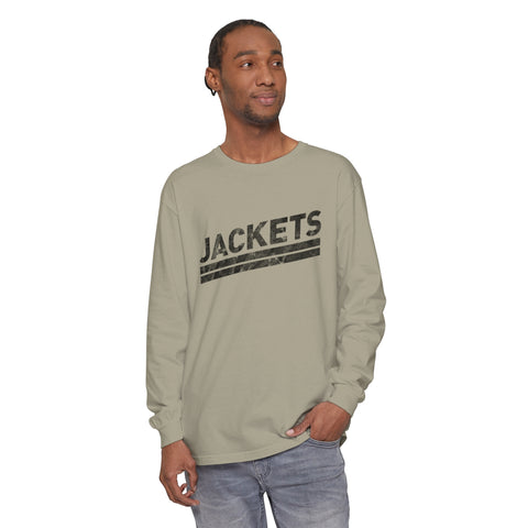 Jackets - Unisex Garment-dyed Long Sleeve T-Shirt