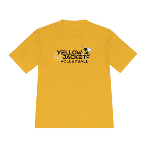 Yellow Jacket Volleyball - Adult Unisex Moisture Wicking Tee