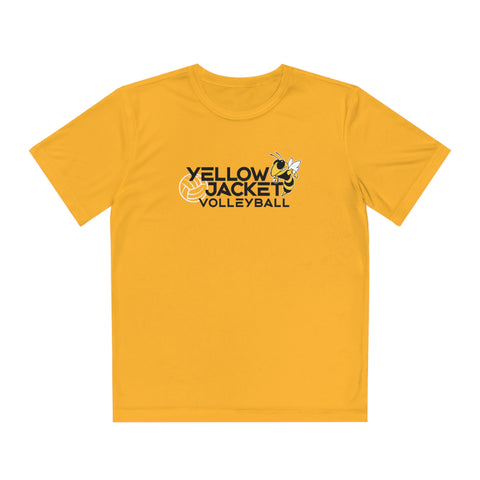 Yellow Jacket Volleyball - Youth Sport-Tek Tee