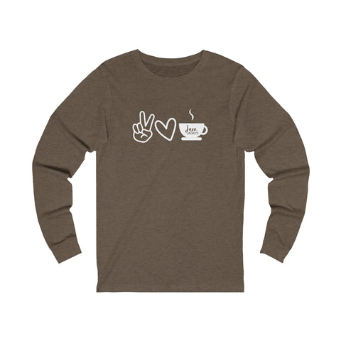 Java Jackets Long Sleeve  Peace Love Latte